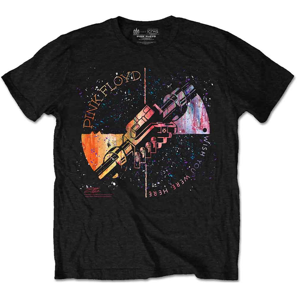 Pink Floyd | Machine Greeting Orange - T-Shirt Black