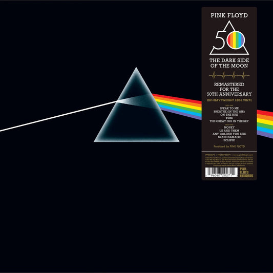 Pink Floyd | The Dark Side Of The Moon (50th Anniversary Edition) (180 Gram Vinyl, Sticker, Remastered, Gatefold LP Jacket) - Vinyl