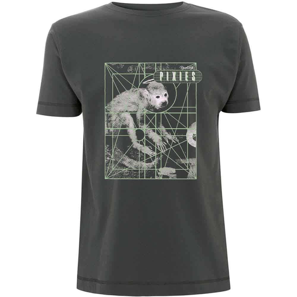 Pixies | Monkey Grid - T-Shirt Grey