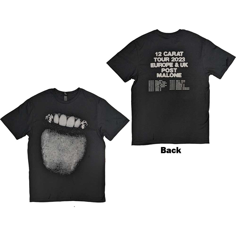 Post Malone | Fangs 2023 Tour Dates - T-Shirt Black
