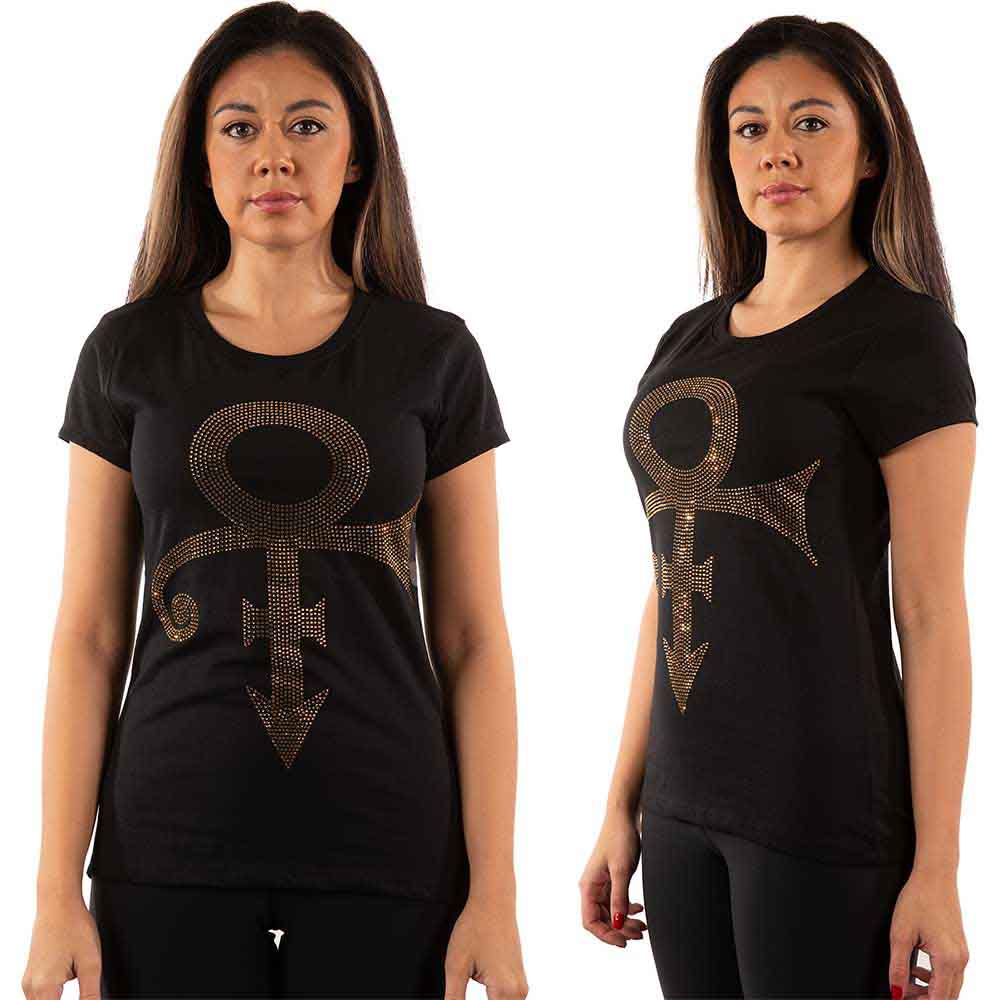 Prince | Gold Symbol - T-Shirt Black