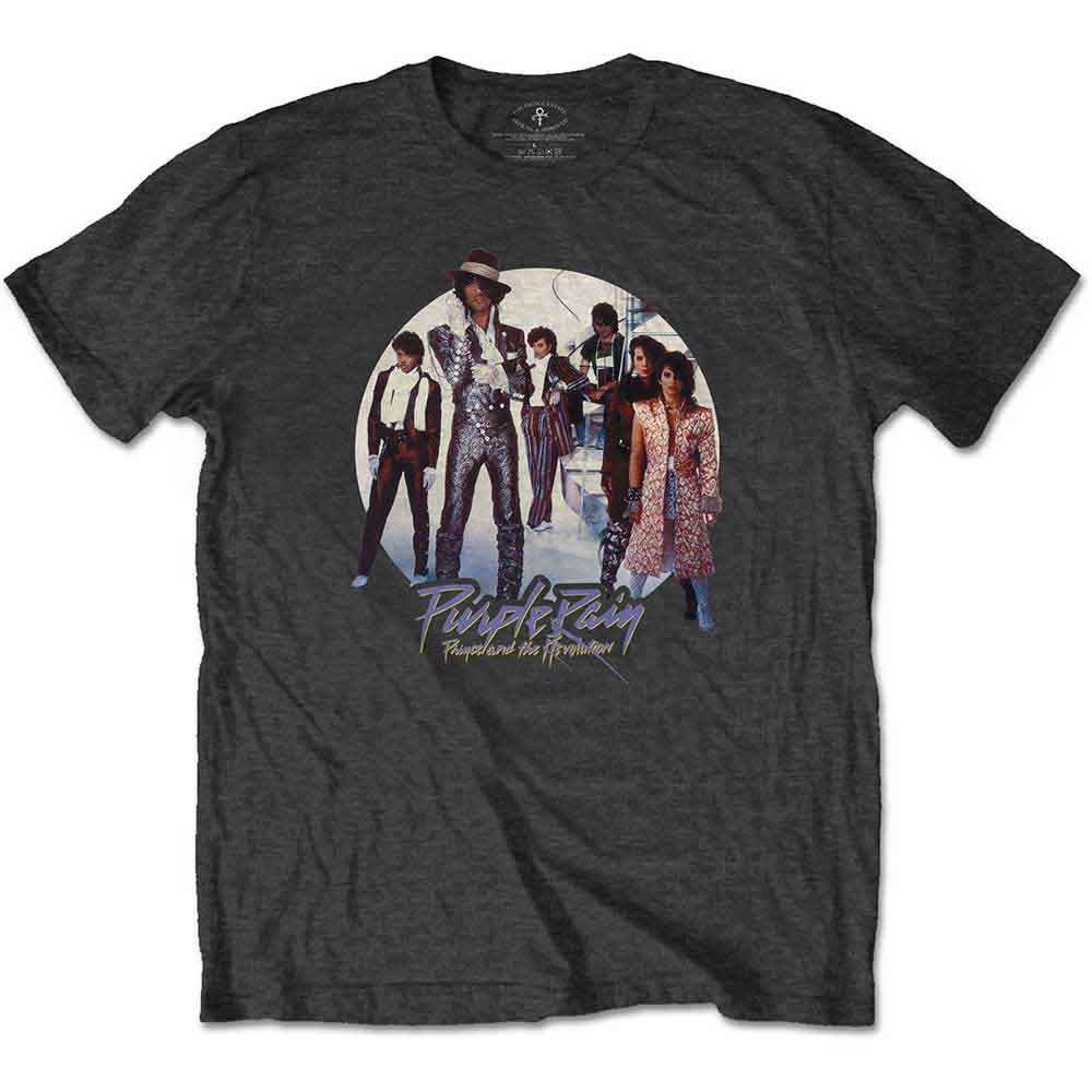 Prince | Purple Rain Circle - T-Shirt Grey