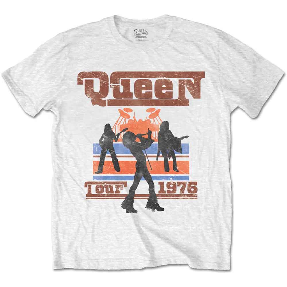 Queen | 1976 Tour Silhouettes - T-Shirt White