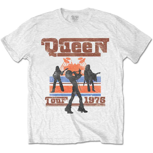 Queen | 1976 Tour Silhouettes - T-Shirt White