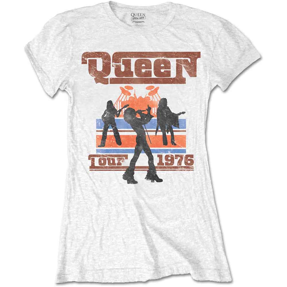 Queen | 1976 Tour Silhouettes - T-Shirt White