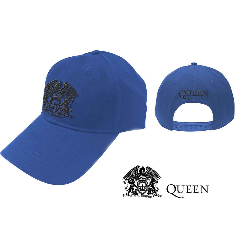 Queen | Black Classic Crest - Hat Blue