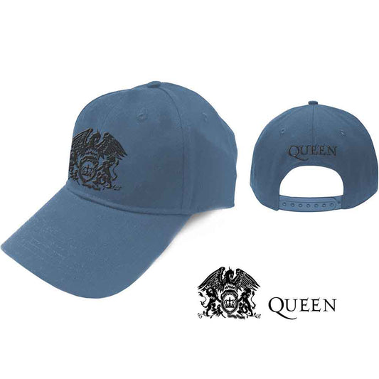 Queen | Black Classic Crest - Hat Blue