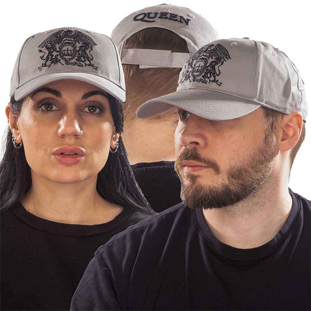 Queen | Black Classic Crest - Hat Grey