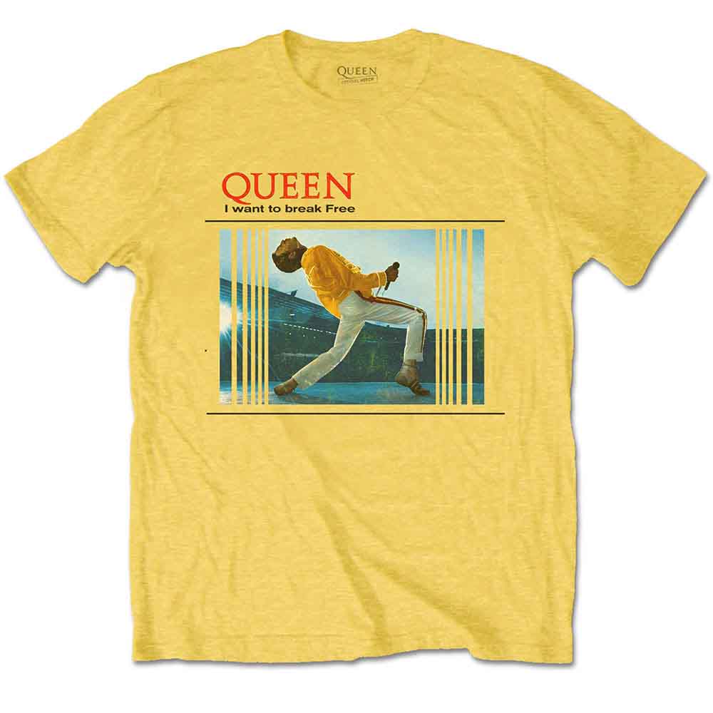 Queen | Break Free - T-Shirt Yellow
