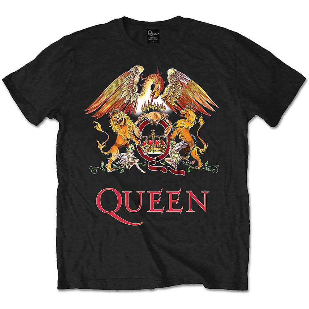 Queen | Classic Crest - T-Shirt Black