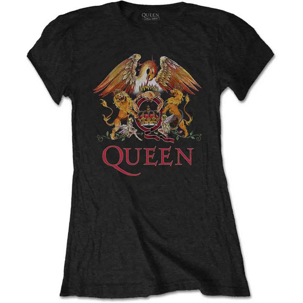 Queen | Classic Crest - T-Shirt Black