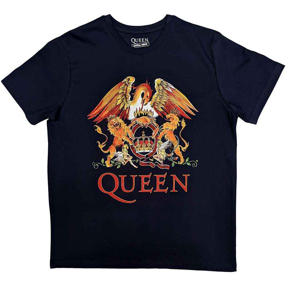 Queen | Classic Crest - T-Shirt Blue