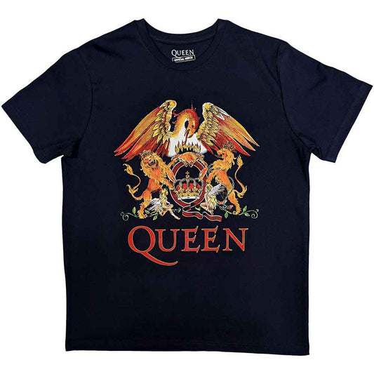 Queen | Classic Crest - T-Shirt Blue