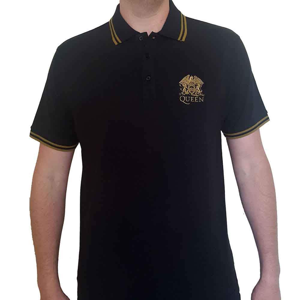 Queen | Crest Logo - T-Shirt Black