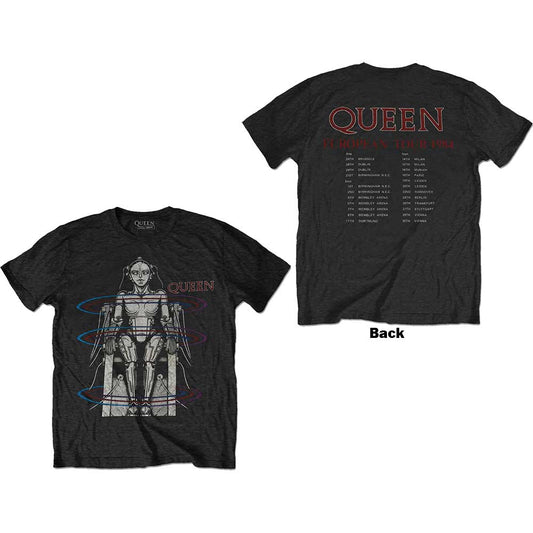 Queen | European Tour 1984 - T-Shirt Black