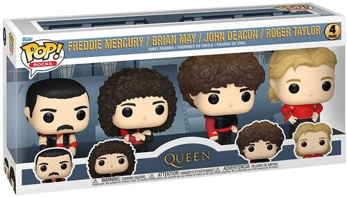 Queen | FUNKO POP! Rocks: Queen - 4-Pack (Large Item, Vinyl Figure, 4 Pack) - Action Figure