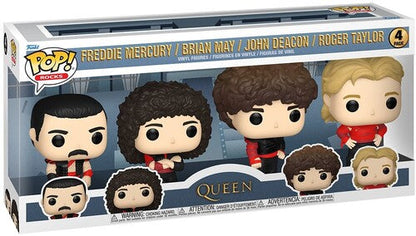 Queen | FUNKO POP! Rocks: Queen - 4-Pack (Large Item, Vinyl Figure, 4 Pack) - Action Figure