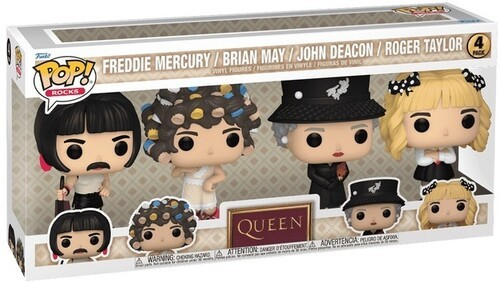 Queen | Funko POP! Rocks: Queen - I Want to Break Free 4-Pack (Large Item, Vinyl Figure, Collectible, 4 Pack) - Action Figure