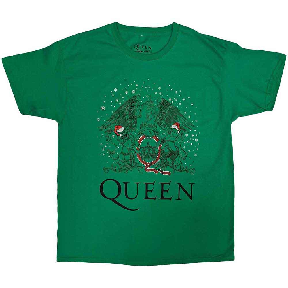 Queen | Holiday Crest - T-Shirt Green