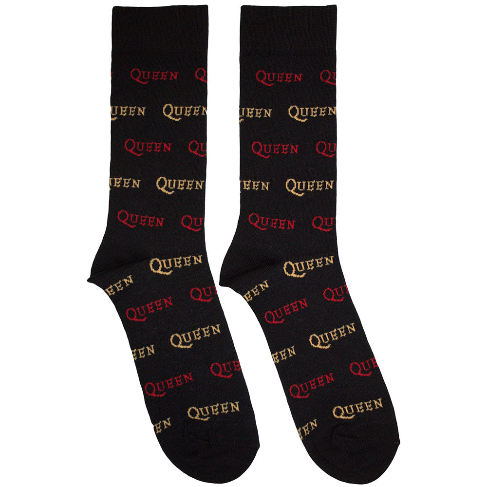 Queen | Logo Repeat Colour - Black