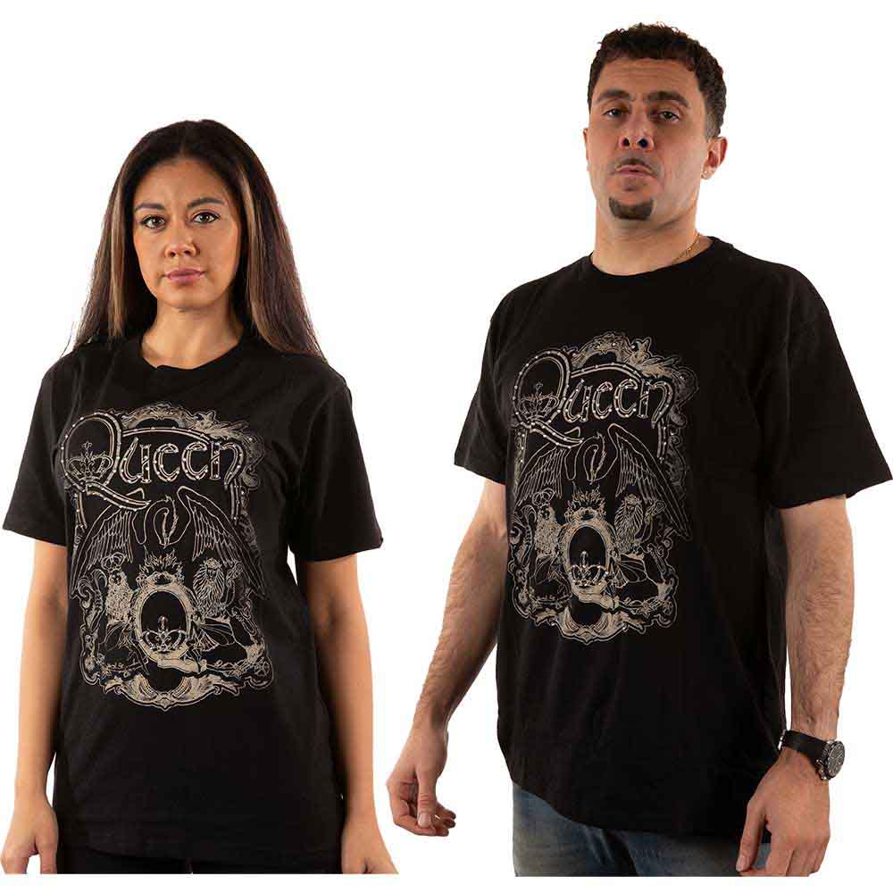 Queen | Ornate Crest - T-Shirt Black