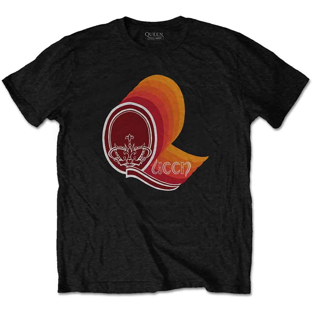 Queen | Retro Logo - T-Shirt Black