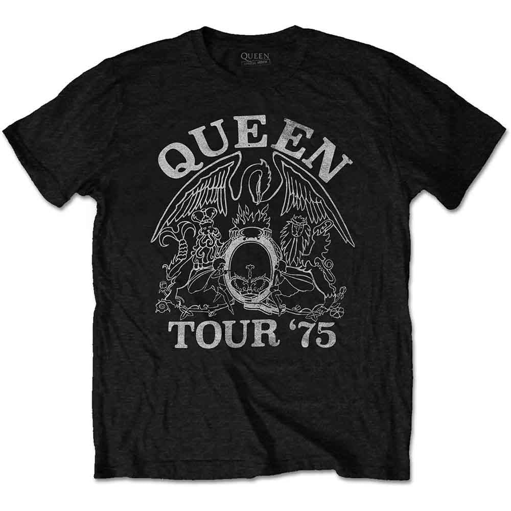 Queen | Tour '75 - T-Shirt Black