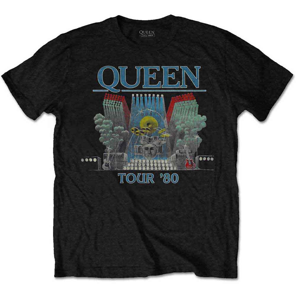 Queen | Tour '80 - T-Shirt Black