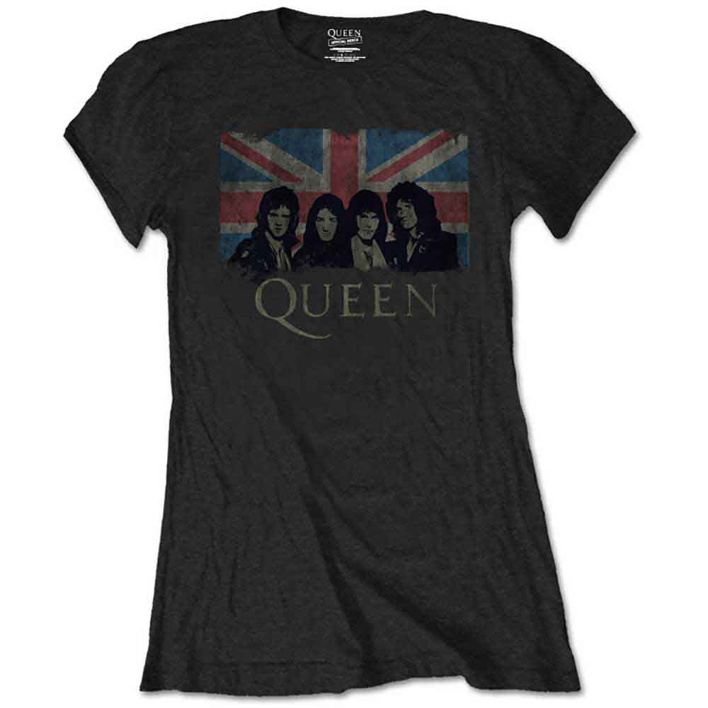 Queen | Union Jack - T-Shirt Black