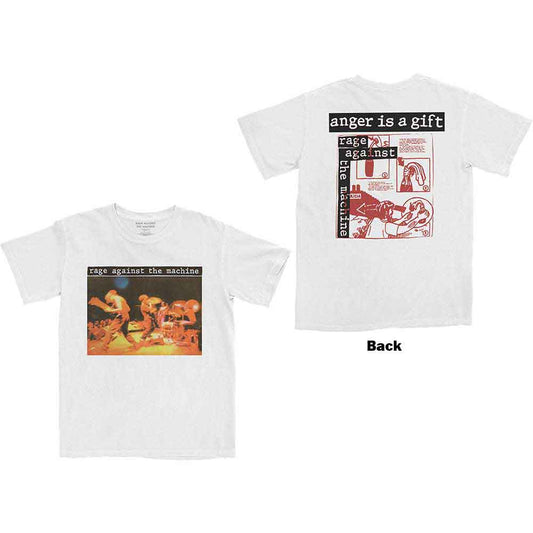 Rage Against The Machine | Anger Is A Gift - T-Shirt White