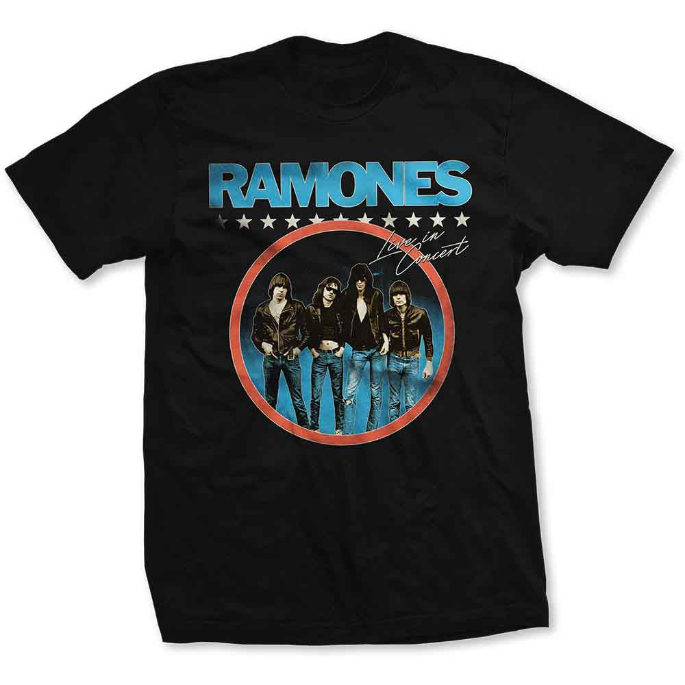 Ramones | Circle Photo - T-Shirt Black