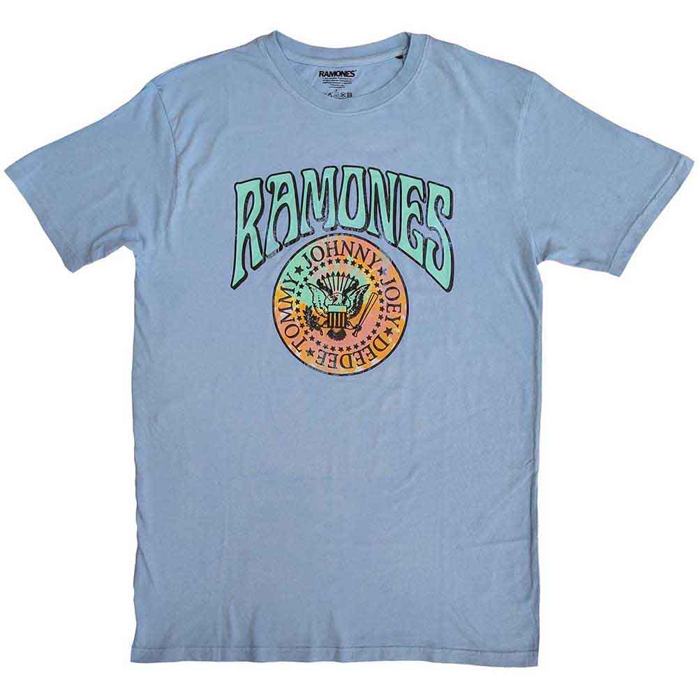 Ramones | Crest Psych - T-Shirt Blue