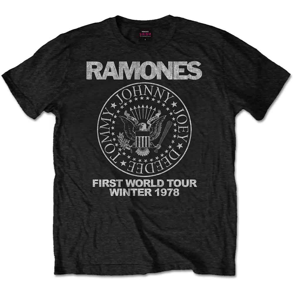 Ramones | First World Tour 1978 - T-Shirt Black