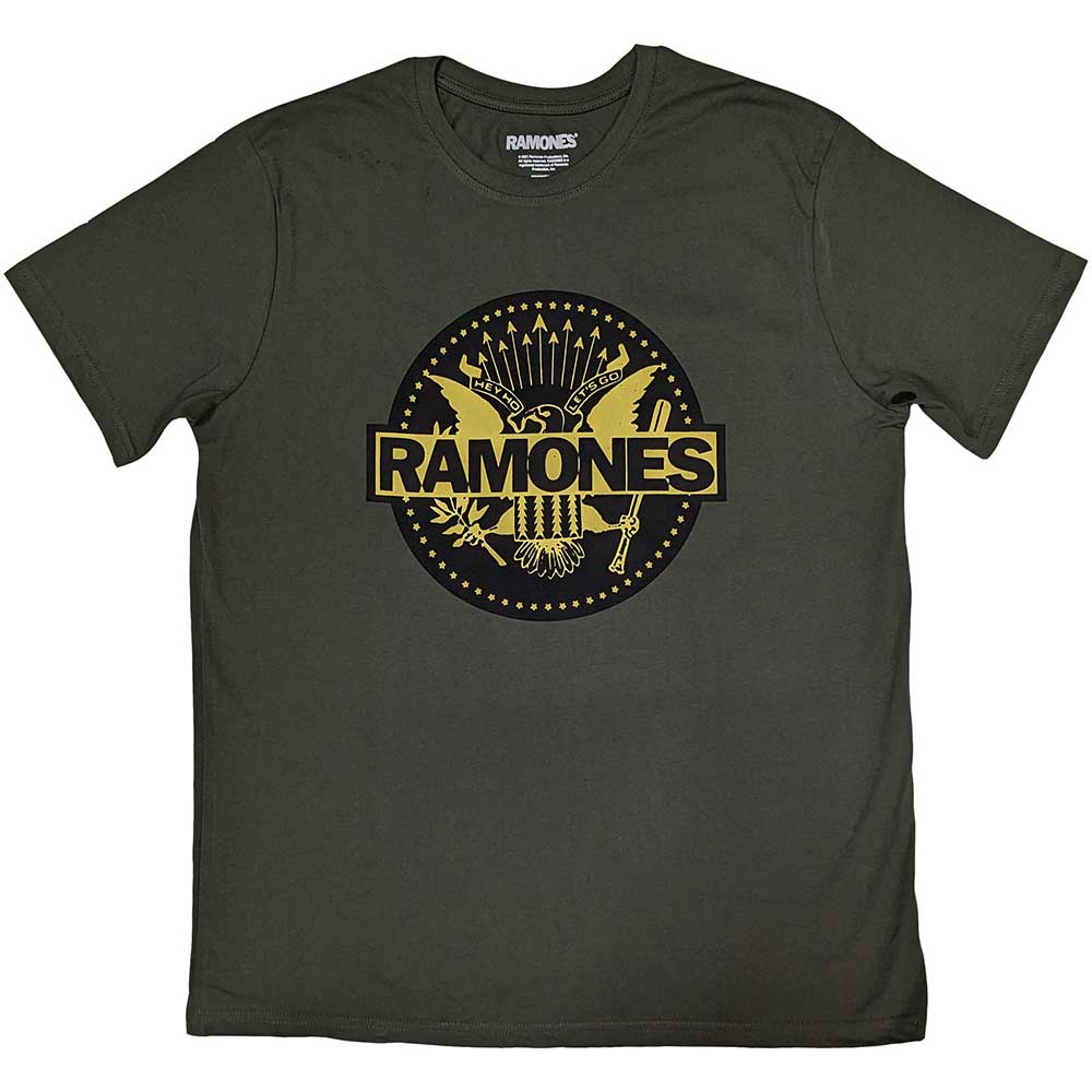 Ramones | Gold Seal - T-Shirt Green