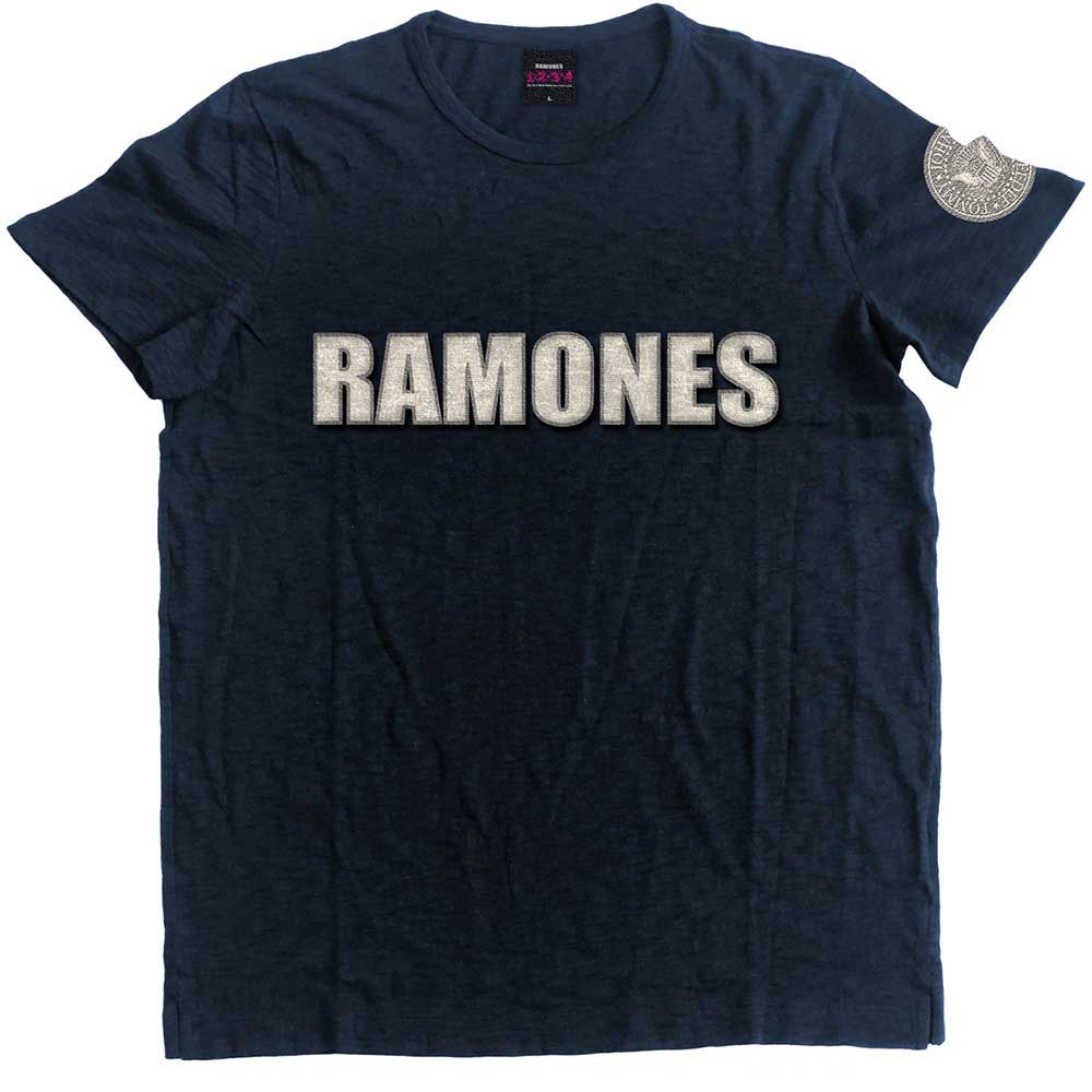 Ramones | Logo & Presidential Seal - T-Shirt Blue