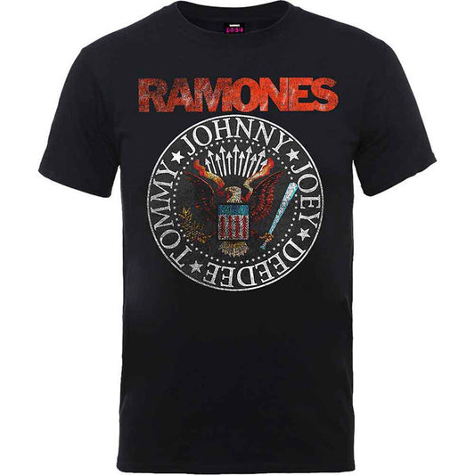 Ramones | Vintage Eagle Seal - T-Shirt Black