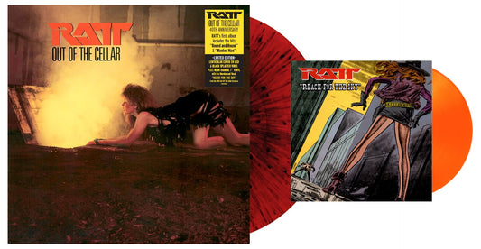 Ratt | Out Of The Cellar: 40th Anniversary Edition (Limited Edition, Red/Black Splatter & Neon Orange Colored Vinyl) (Bonus 7" Single) - Vinyl