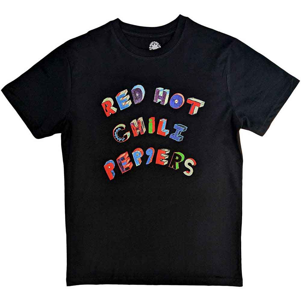 RED HOT CHILI PEPPERS | Colourful Letters - T-Shirt Black