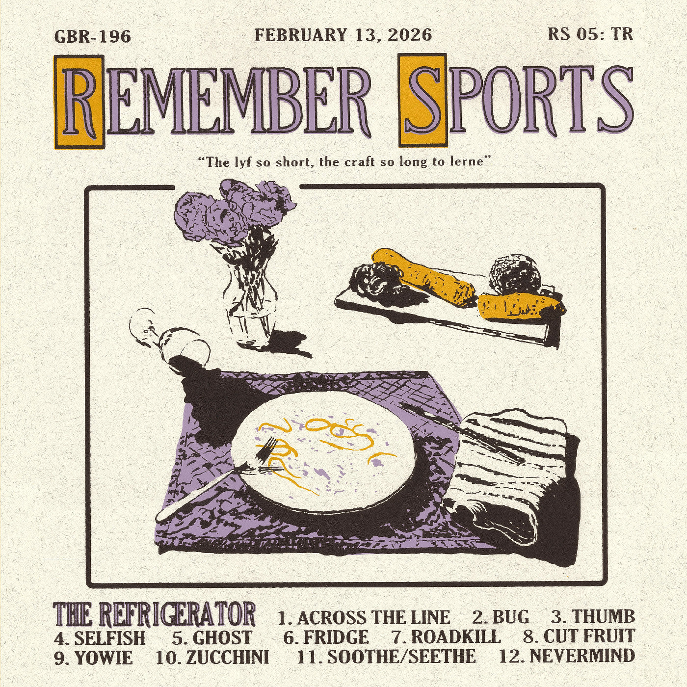 Remember Sports | The Refrigerator (Custard Opaque Vinyl) - Vinyl