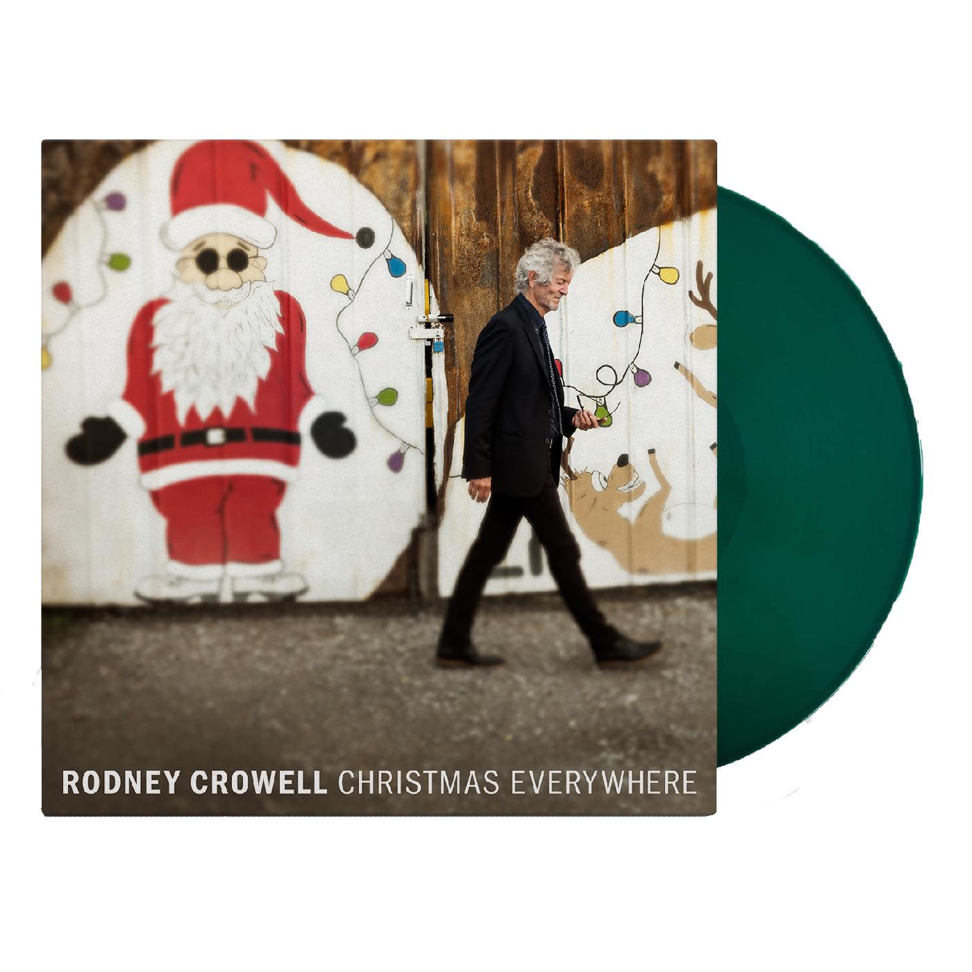 Rodney Crowell | Christmas Everywhere ("CHRISTMAS TREE" GREEN VINYL) - Vinyl