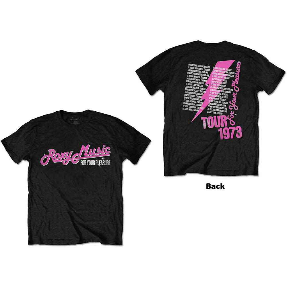 Roxy Music | For Your Pleasure Tour - T-Shirt Black
