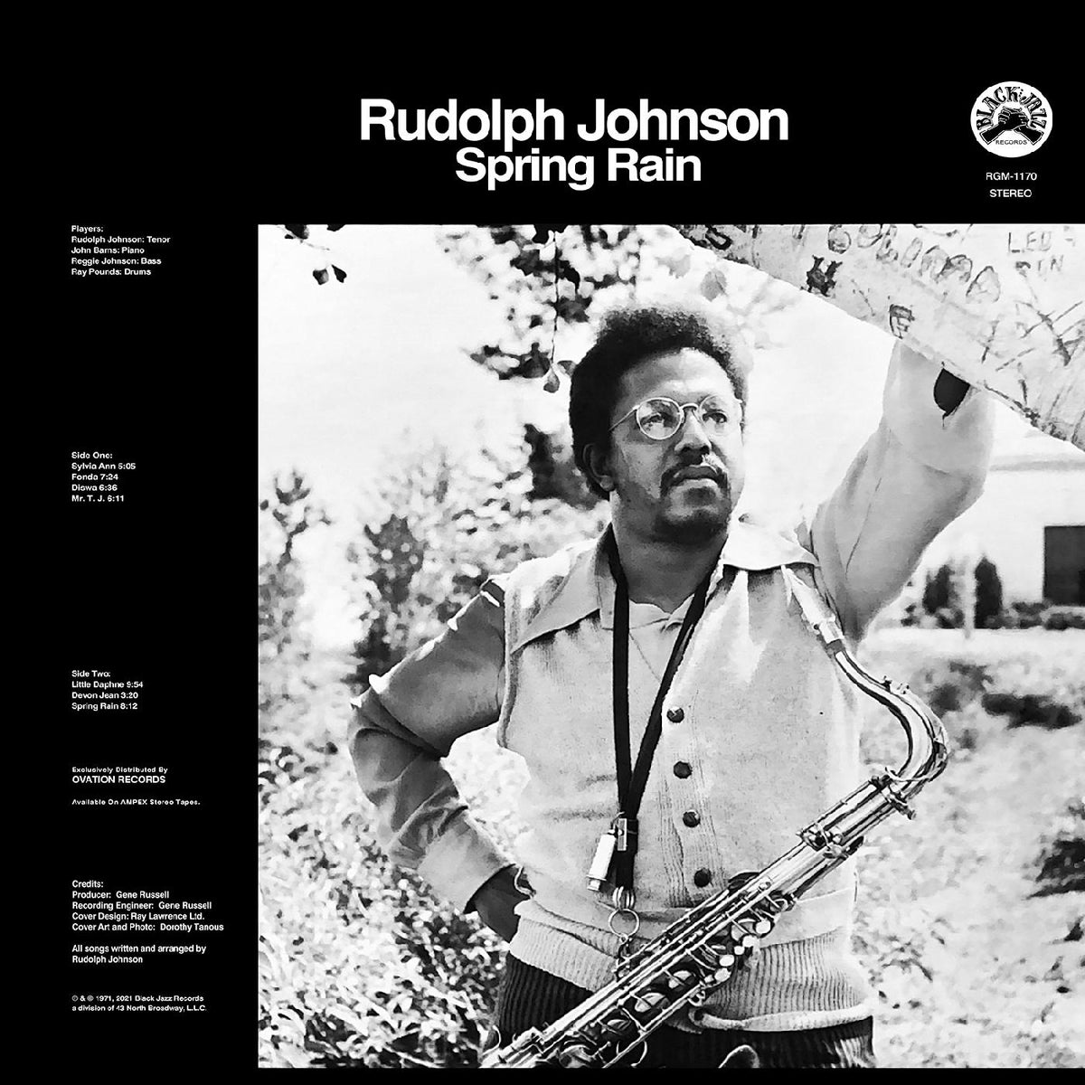 Rudolph Johnson | Spring Rain (Limited, Remastered) [Blue with Black Swirl Vinyl] - Vinyl