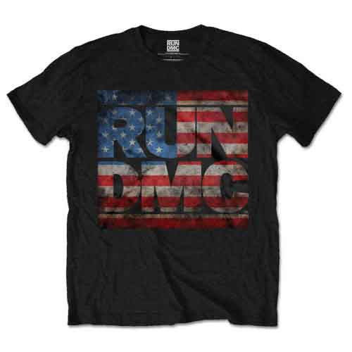 Run Dmc | Americana Logo - T-Shirt Black
