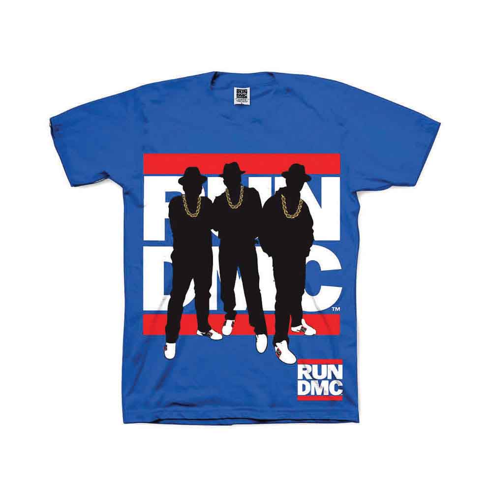 Run Dmc | Silhouette - T-Shirt Blue