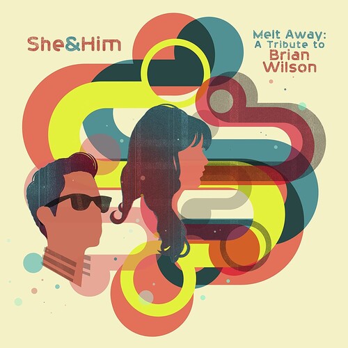 She & Him | Melt Away: A Tribute To Brian Wilson (Limited Edition, Orange Marble Colored Vinyl) - Vinyl