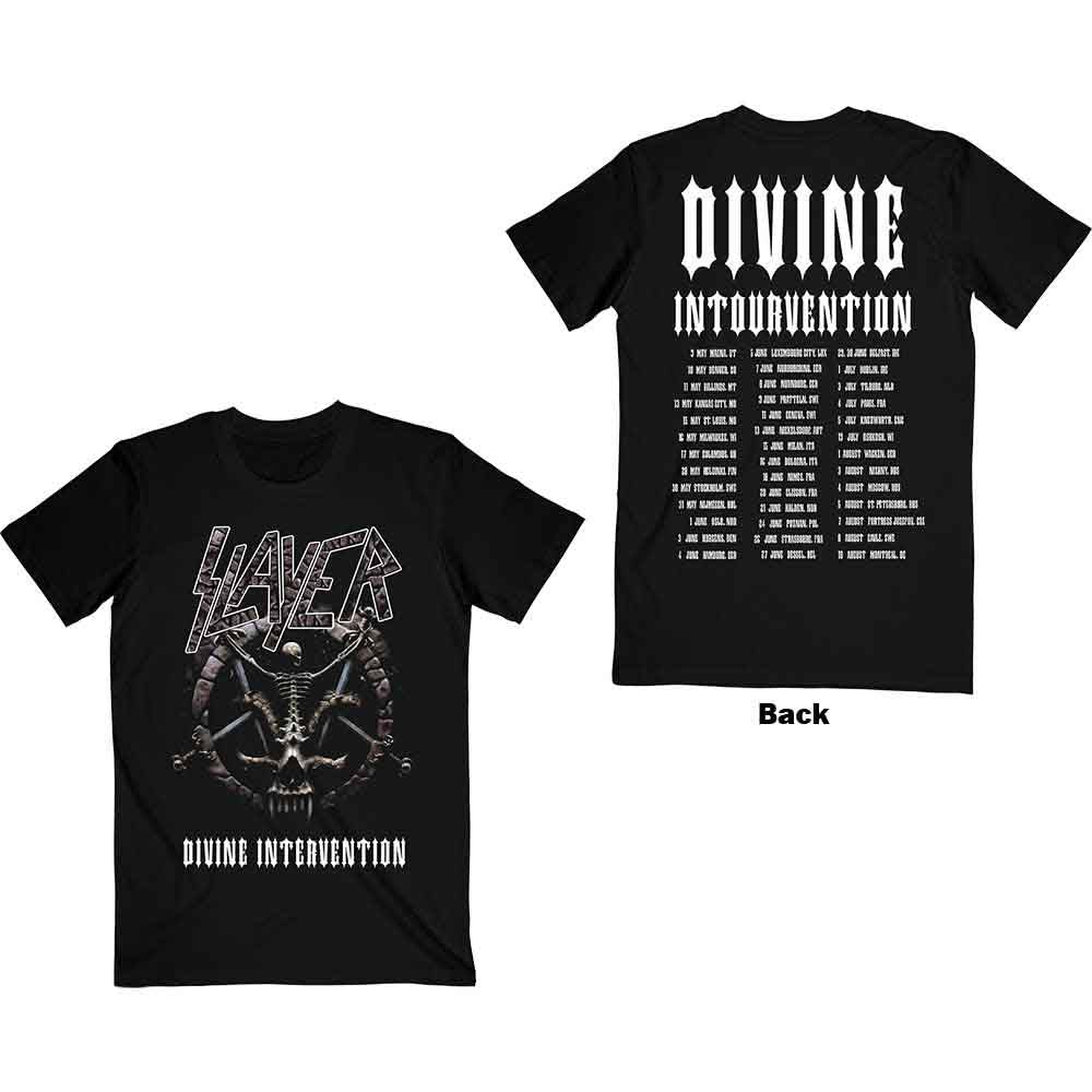 SLAYER | Divine Intervention 2014 Dates - T-Shirt Black