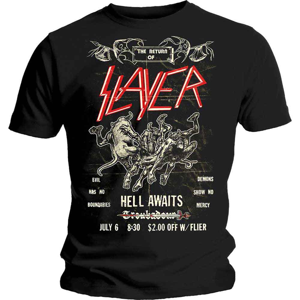 SLAYER | Vintage Flyer - T-Shirt Black