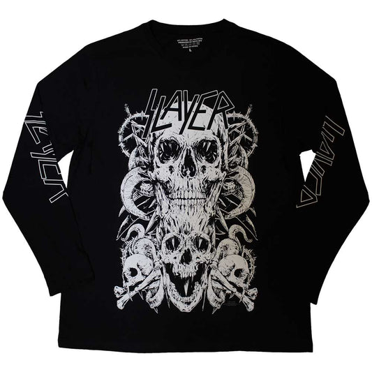 SLAYER | White Skulls - T-Shirt Black