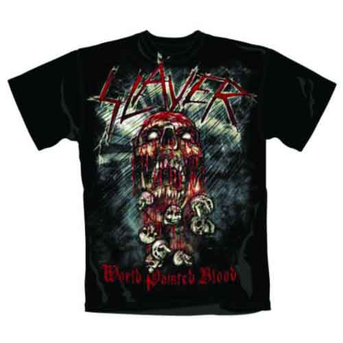 SLAYER | World Painted Blood Skull - T-Shirt Black