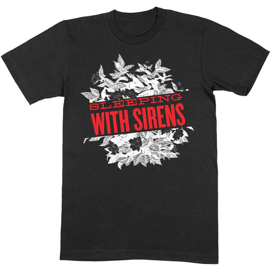 Sleeping With Sirens | Floral - T-Shirt Black